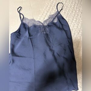 Victoria's Secret Blue Satin Camisole